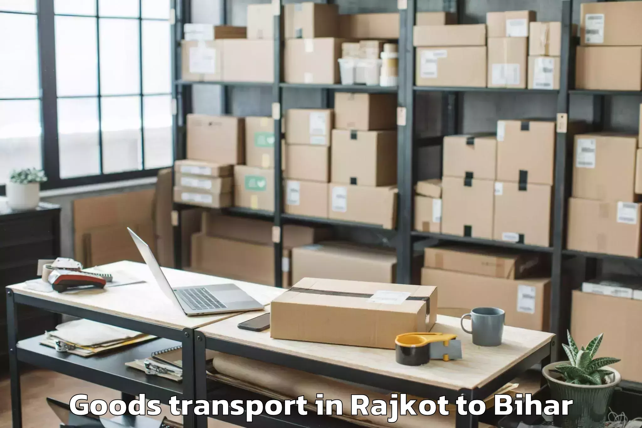 Discover Rajkot to Kumar Khand Goods Transport